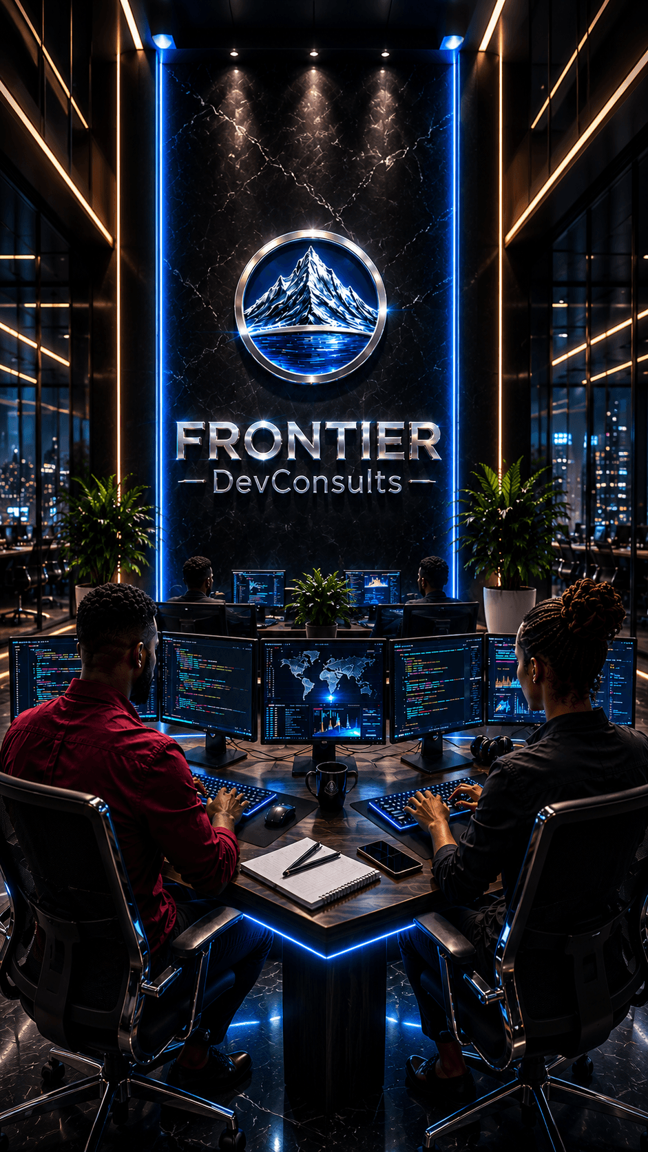 Frontier DevConsults office workspace