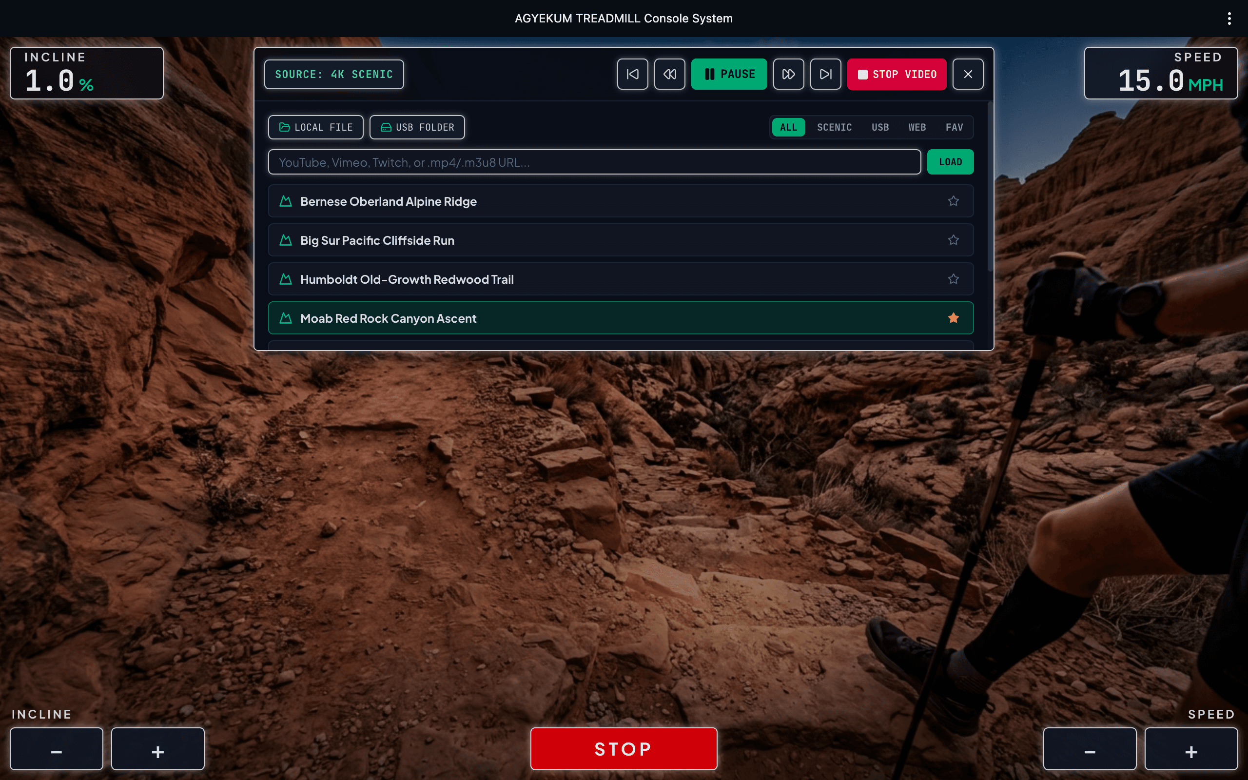 Frontier Universal Treadmill Console screenshot 3