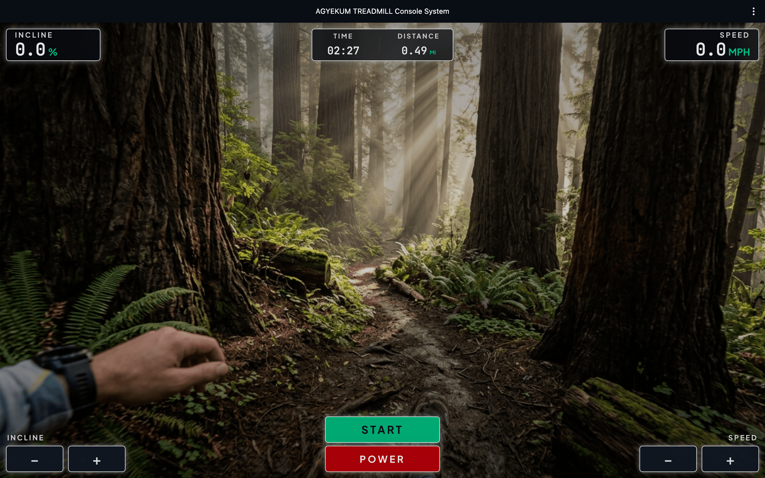 Frontier Universal Treadmill Console screenshot 12