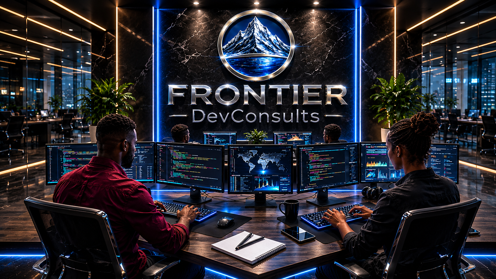 Frontier DevConsults office work area
